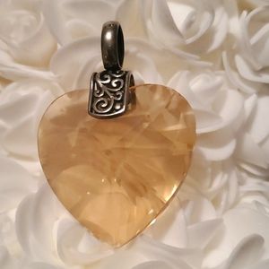 Swarovski crystal heart pendant.